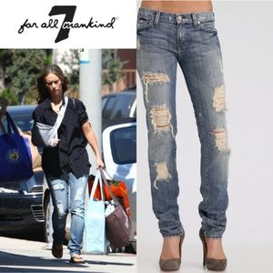 7 for all Mankind Roxanne Skinny Destroyed Jeans